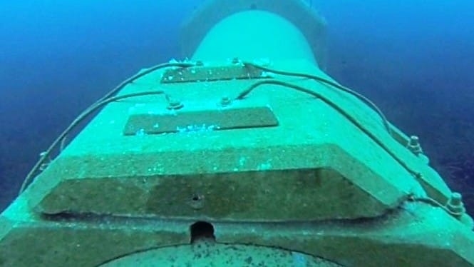 Anodes for the world's deepest pipeline passage (-1,400 m) 8